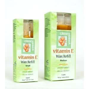  Clean Easy Vitamin E Wax Refill Small 3pk 1.2oz Health 