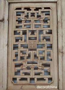 Nice Chinese Antique Carved Natural Wood Panel SE01 03a  