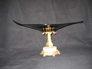   compote with bronze and marble stand centerpiece price reduction
