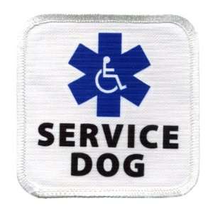 SERVICE DOG ADA Blue Wheelchair Access Required Symbol 3 inch Square 