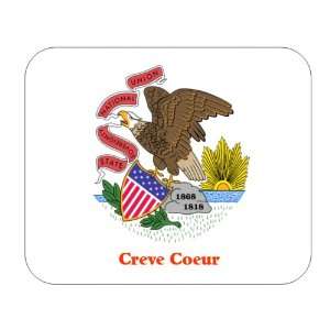  US State Flag   Creve Coeur, Illinois (IL) Mouse Pad 