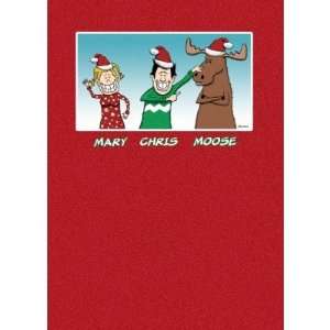  Christmas card Mary Chris Moose