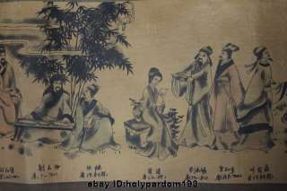   Chinese Paper Hang History Dynasty literator literati Scroll Painting