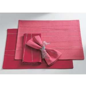  Criss Cross Placemat   Dark Pink