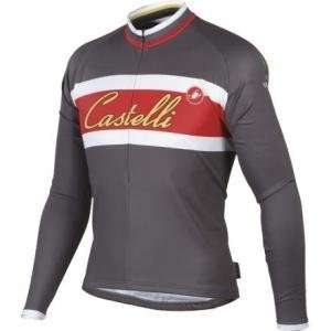  Castelli Retro Print Full Zip Cycling Jersey   Mens 