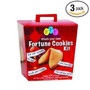 Fun Pack Foods Fortune Cookie Kit, 12.85 Ounce (Pack of 3)  