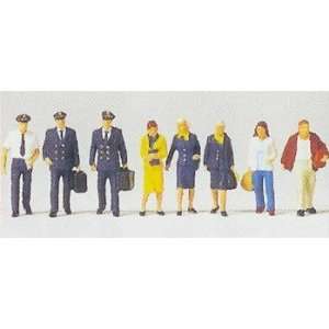  AIRLINE PERSONNEL & TRAVELLERS   PREISER 1/144 SCALE MODEL 