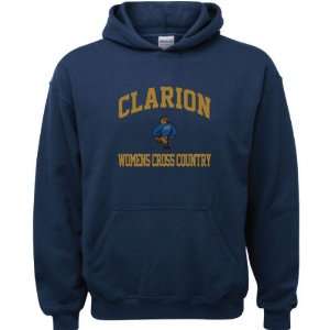 Clarion Golden Eagles Navy Youth Womens Cross Country Arch Hooded 