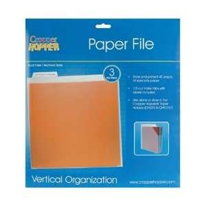  Advantus Cropper Hopper Paper File 3/Pkg Frost 12X12 PPR 