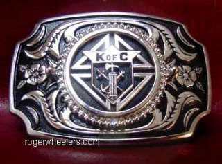 Knights of Columbus Belt Buckle K of C Fraternal Made in America 