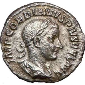   240AD Rare Ancient Authentic Silver Roman Coin PIETAS 