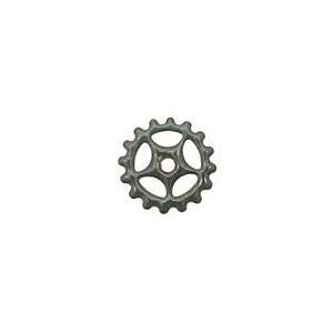   Steel Gray Small Sectioned Gear 16mm Beads Arts, Crafts & Sewing