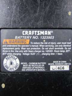 LOT of 3 AS IS Craftsman 19.2 Volt EX Batteries 1323517 & 1323903 for 