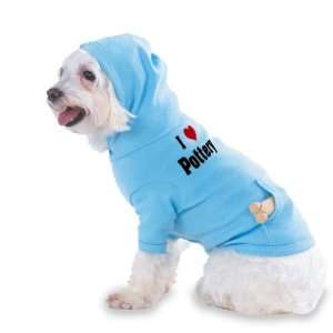   Pottery Hooded (Hoody) T Shirt with pocket for your Dog or Cat LARGE
