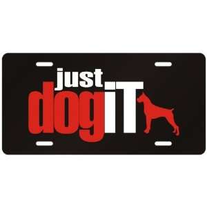  New  Boxer  Just Dog It  License Plate Dog