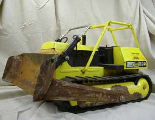   Metal Tonka Mighty Turbo Diesel T9 Cat Crawler Bulldozer Dozer  