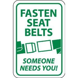  SIGNS FASTEN SEAT BELTS (GRAPHIC) SOMEONE