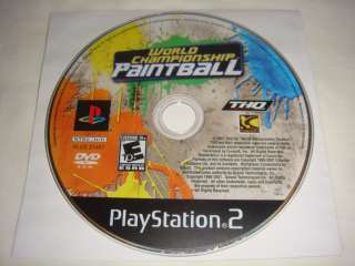 World Championship Paintball   PS2 Playstation game E10 752919461099 