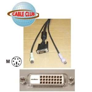  DVI D (Digital) Dual Link KVM Cable Set. (3 in 1) 10 Ft 