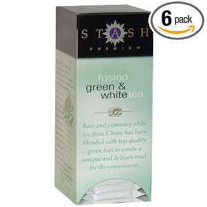 Stash Premium Fusion Green & White Tea, Tea Bags, 30 Count Boxes (Pack 