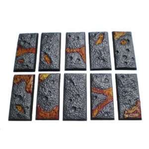    Fire and Brimstone   Square Calvary Base 25mm x 50mm (Full Set 10