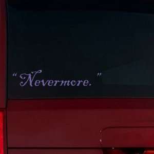  Nevermore Window Decal (Lavender) Automotive