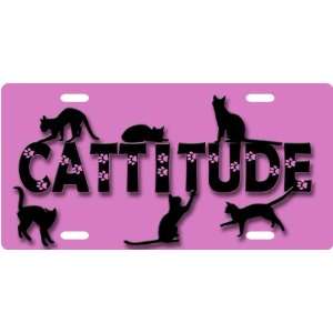  Cattitude Custom License Plate Novelty Tag from Redeye 