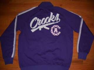 Crooks & Castles AK Track Jacket Purple/White 3XL  