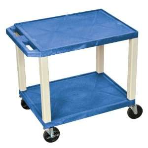  H. WILSON Multipurpose Utility Cart Blue and Putty Office 