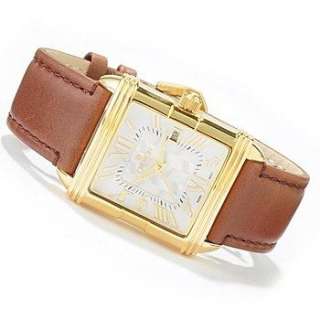 CROTON Gents Brown Leather Casual WATCH MOP CN307250BRS 609722462624 