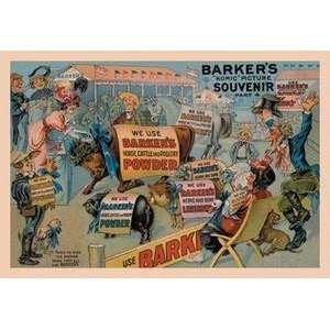   printed on 20 x 30 stock. Barkers Horse, Cattle, and Poultry Powder