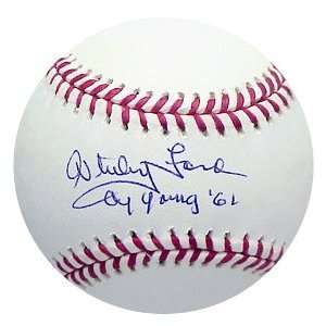    Whitey Ford Signed Cy Young 61 Official Baseball