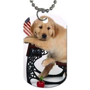  Cute School puppy Dog Tag with 30 chain necklace Great 