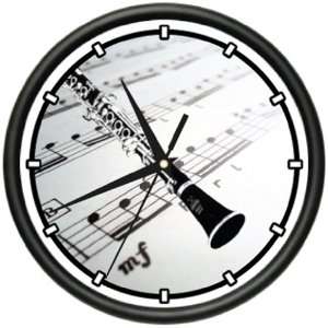    CLARINET Wall Clock music teacher school band reeds
