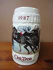 1987 Oak Tree Beer Stein Santa Anita Horse Racing Park Limited Edition