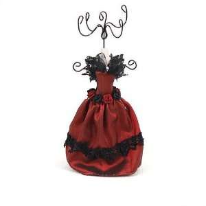  Doll Jewelry Stand Eveing Dress Red 