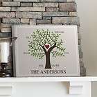 Family Tree on Canvas in 3 Designs ~ Personalized Wall Art 14x18