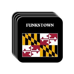  US State Flag   FUNKSTOWN, Maryland (MD) Set of 4 Mini 