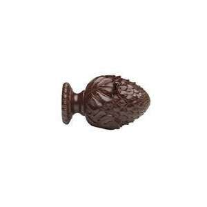  Oakleaf finial for 3 wood curtain rods