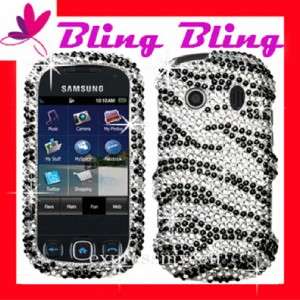 NEW Hard Case Cover BELL SAMSUNG ENTRO 350 ~BLING ZEBRA  