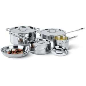 All Clad Stainless 9 Piece Cookware Set 