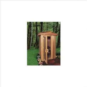   Outdoor Prebuilt Sauna with Shake Roof Toys & Games