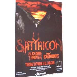  Satyricon Poster   Concert Flyer