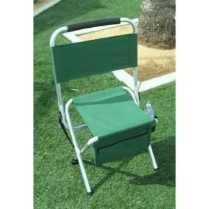  HEAVY DUTY OASIS Folding Aluminum Chair w/ STORAGE POCKETS 