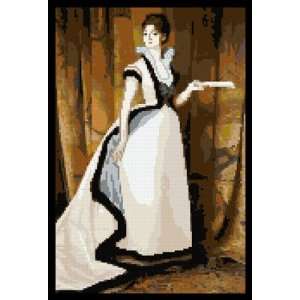  A Lady with a Satin Dress Counted Cross Stitch Kit 