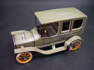 Rare Vintage BING Military Saloon Tin Windup Toy Car  