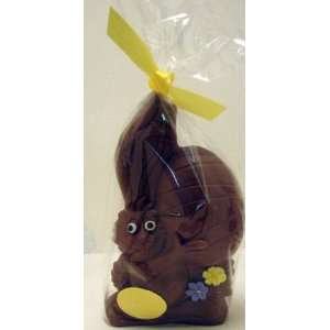  Sarris Chocolates 7oz Chocolate Bunny with Yellow Ribbon 