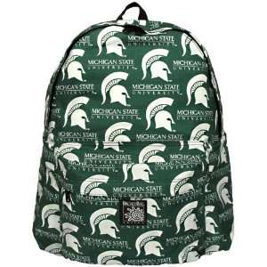  Michigan State Spartans Green Backpack