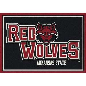  Arkansas State Red Wolves Indoor Area Rugs Arkansas State 