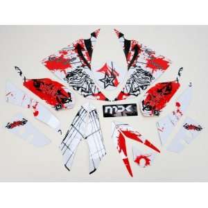 Face Lift Unlimited Sportbike White/Red Graphic Kit  